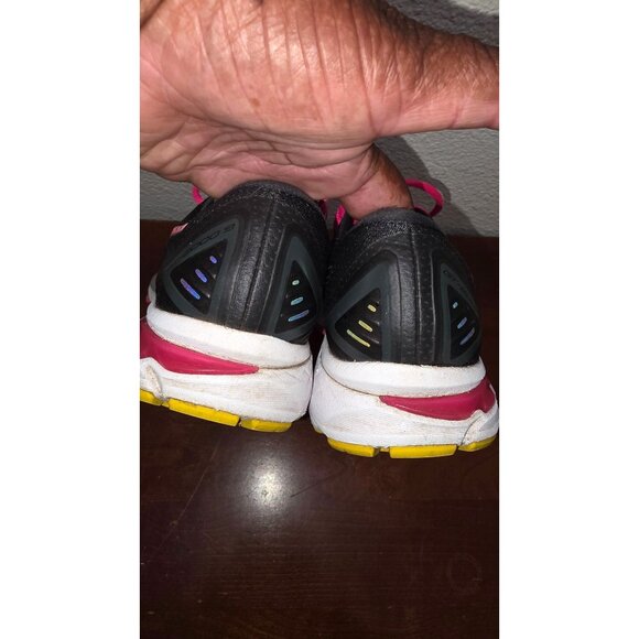 Asics Women's Gel-Nimbus 21 Running Shoes Size 9 Black/Fuchsia/Lime - Picture 4 of 8